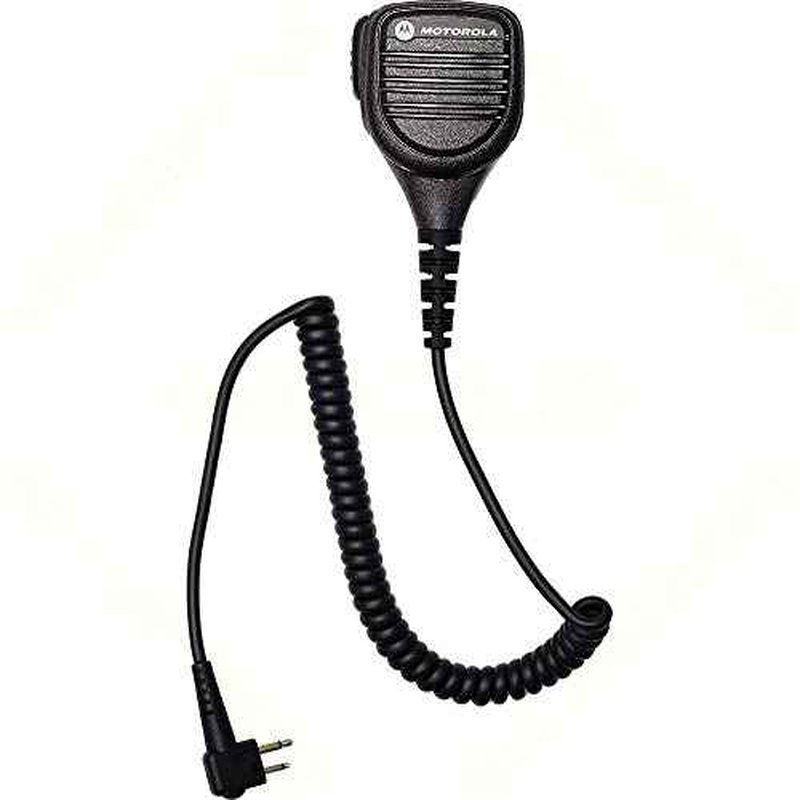 Motorola Original OEM PMMN4013 PMMN4013A Remote Speaker Microphone with 3.5mm Audio Jack, Coiled Cord & Swivel Clip, Intrinsically Safe