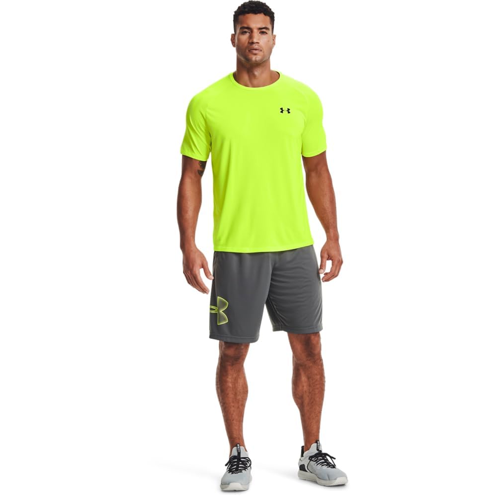 Under Armour Men's Tech 2.0 Short-Sleeve T-Shirt , High-Vis Yellow (731)/Black, 3X-Large