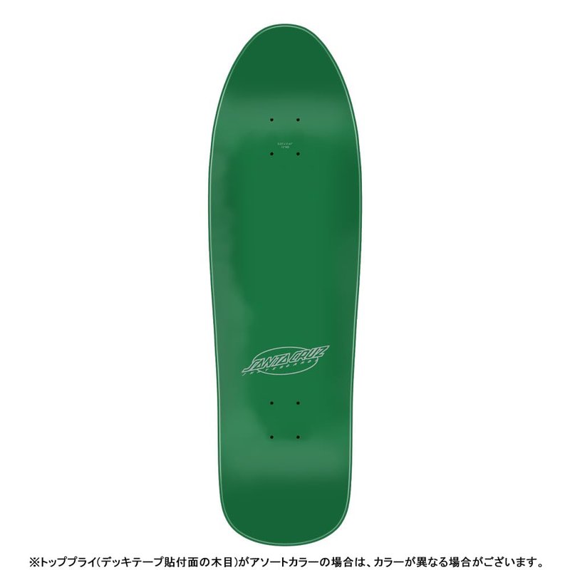 SANTA CRUZ Meek Pinstripe Slasher Green Pro 9.23in x 31.67in Skateboard Decks