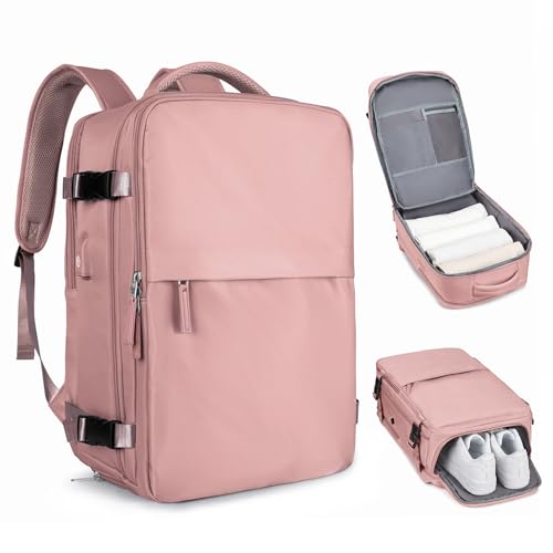 coofay Large Travel Backpack For Women Airline Approved Carry On Backpack Flight Approved Waterproof Sports Luggage Backpack Casual Daypack Small Hiking Backpack