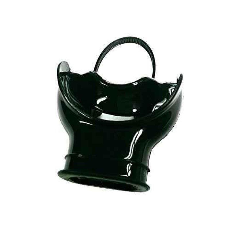 Trident Comfort Bite Mouth Piece with Roof of Mouth Bridge and Rolled Edges (Black)