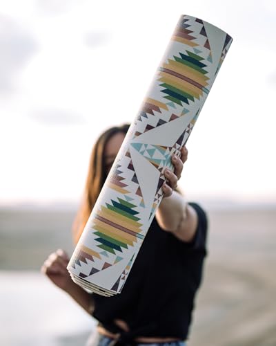 Pendleton x Yune Yoga 6mm PER Yoga Mat Premium All Purpose Exercise and Fitness Mat, Eco-Friendly, Extra Thick, Non-Slip, Anti-Tear (Pilot Rock) (FalconCove)