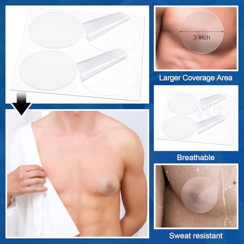 Syhood 200/100 Pcs Nipple Covers for Men Anti-Chafing Protector Nipple Tape Men Pasties Covers Sticker for Running Sports