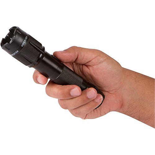 VIPERTEK VTS-T03 Aluminum Stun Gun for Self Defense Rechargeable with LED Flashlight, Blue