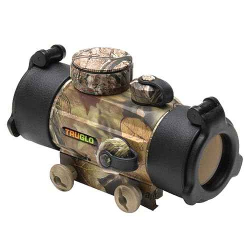 Truglo Traditional 1x30mm 5-MOA Hunting Durable Lightweight Waterproof Fogproof Shock Resistant Adjustable Aluminum Red-Dot Sight