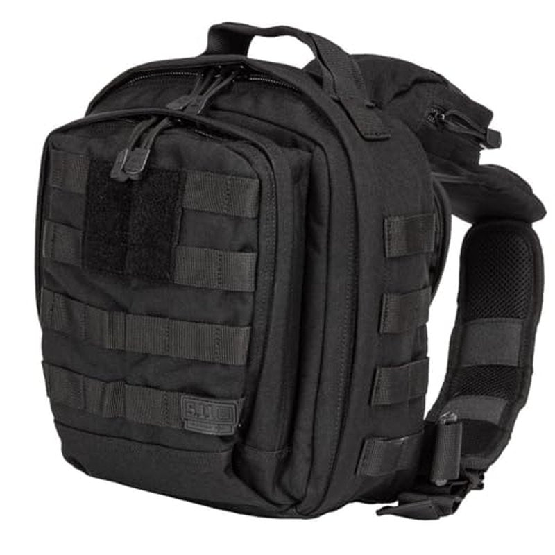 5.11 Tactical Sling Bag Pack MOAB 6, Shoulder Crossbody Military Bag, 11L, Black, Style 56963ABR