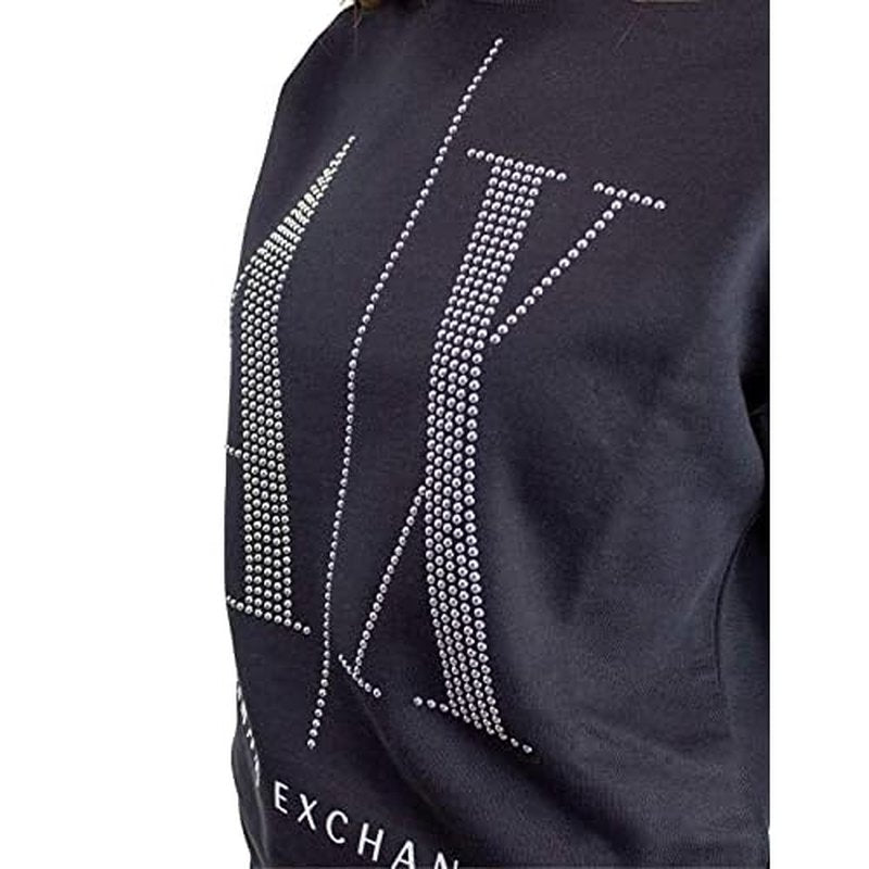 Armani Exchange Women's Studded Icon Sweatshirt