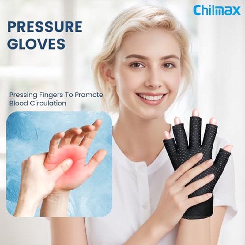 Hand Ice Pack Glove for Arthritis Pain Relief,Hot & Cold Therapy Fingers Arthritis Compression Ice Pack Wrap Adjustable Gel Wrist Ice Pack for Carpal Tunnel,Swelling,Tendinitis(1pcs Medium)