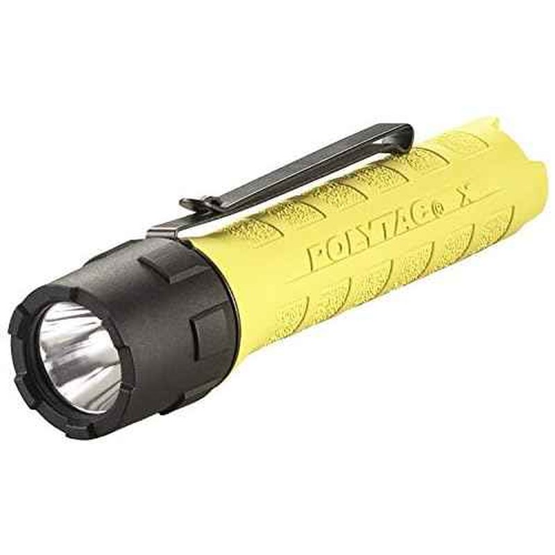 Streamlight PolyTac X, Multi-Fuel, Professional Tactical Flashlight, Yellow - 88614, Battery Powered, 600 Lumens, Rechargeable Option, Waterproof, Impact Resistant