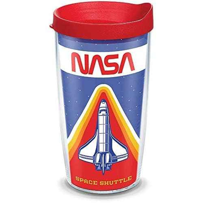 Tervis NASA Made in USA Double Walled Insulated Tumbler Travel Cup Keeps Drinks Cold & Hot, 16oz, Classic