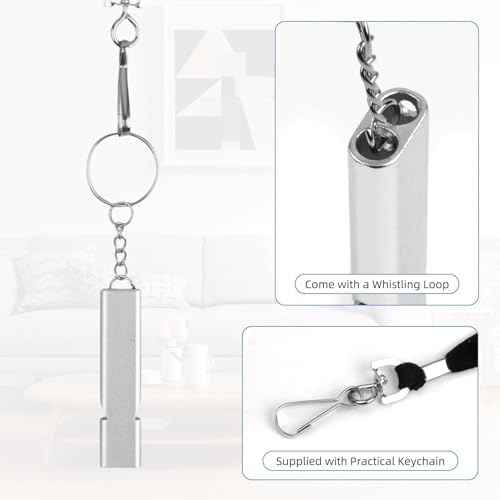 Emergency Whistles, 3-Pack Safety Survival Whistles with Lanyard Keychain, Emergency Survival Whistle Loud, Hiking Safety Whistle for Outdoor Hiking Camping Hunting Rescue Lifeguard