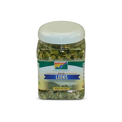 Mother Earth Products Dried Leek Rings, Quart Jar