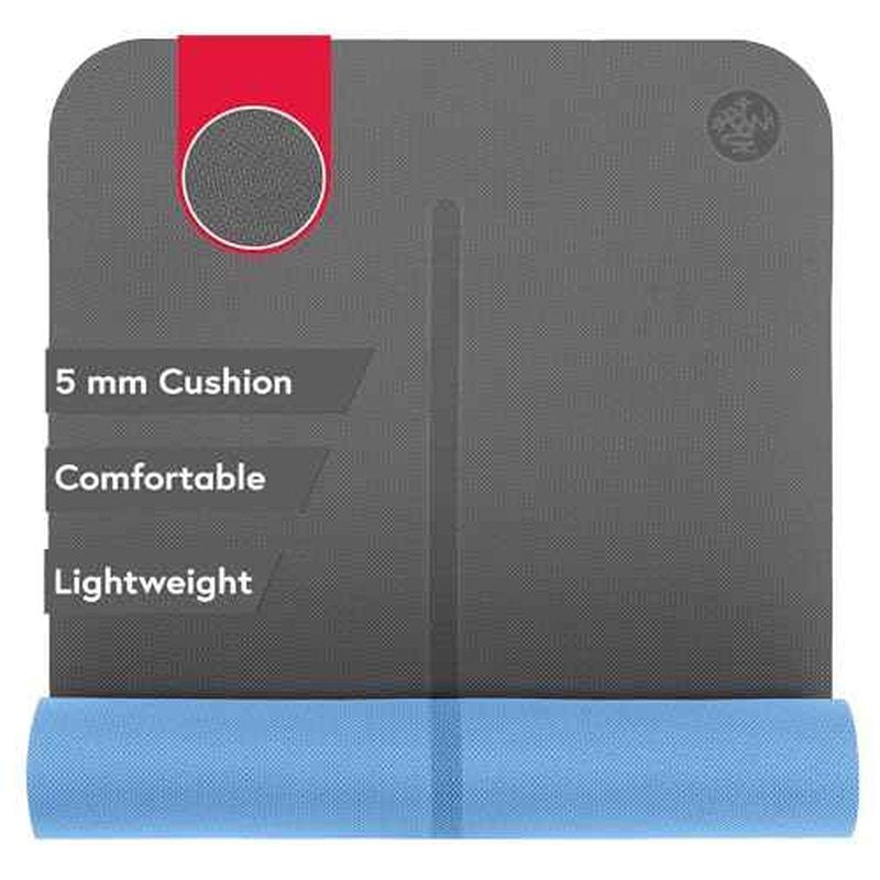 Manduka Begin Yoga Mat 68" - 5mm Cushioning | Comfortable, Lightweight & Reversible with Alignment Stripe | Budget-Friendly | 68 x 24 inches