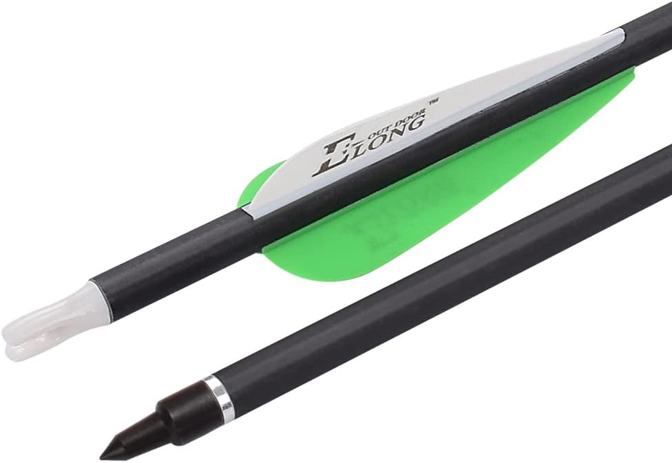 Carbon Arrows for Archery Bow - Hunting Target Practice with Removable Tips | 26, 28, 30 Inch, Spine 500, 6PCS/12PCS