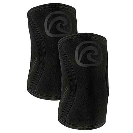 Rehband Elbow 5mm Compression Sleeve, Neoprene Sleeves for Weightlifting, Anatomical Design, Non-Slip & Close Fitting, Support Unisex, Colour:Carbon/Black - 1 Pair, Size:Large