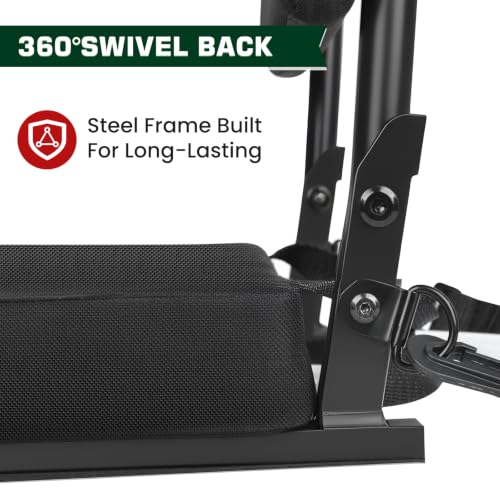 PALATALA Black Stadium Seats with Back Support 2-Pack - Bleacher Chairs with Cushions