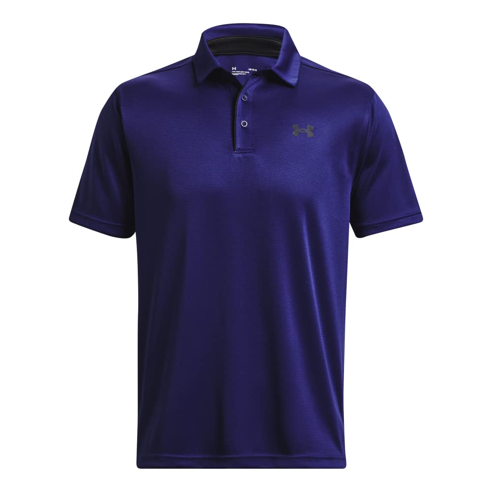 Under Armour Men's Tech Golf Polo, (468) Sonar Blue / / Black, Medium Tall