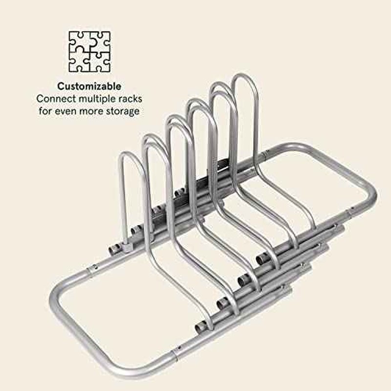 Retrospec Stash Rack 2, 4 & 5 Bike Floor Stand Bicycle Storage Organizer for Mountain Bike, Road Bike, Weather Resistant Fine Powder Steel Coating Fits Wheels up to 3"