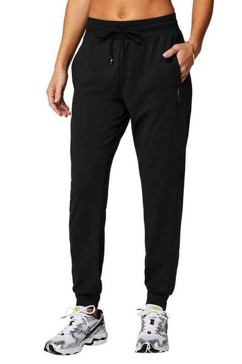 Fabletics Women's Cloud Jersey Jogger, Buttery Soft, Recycled Fabric, Hidden Pockets, Breathable, Moisture-Wicking, XL, Regular, Black