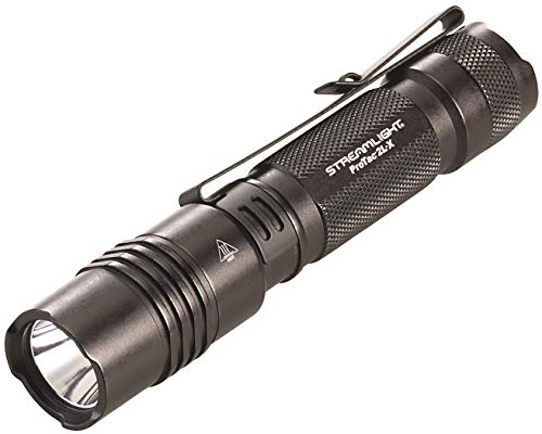 Streamlight 88063 ProTac 2L-X 500-Lumen EDC High Performance Multi-Fuel Tactical Flashlight, Includes CR123A Batteries, Holster, and Clip, Black, Retail Clear Packaging