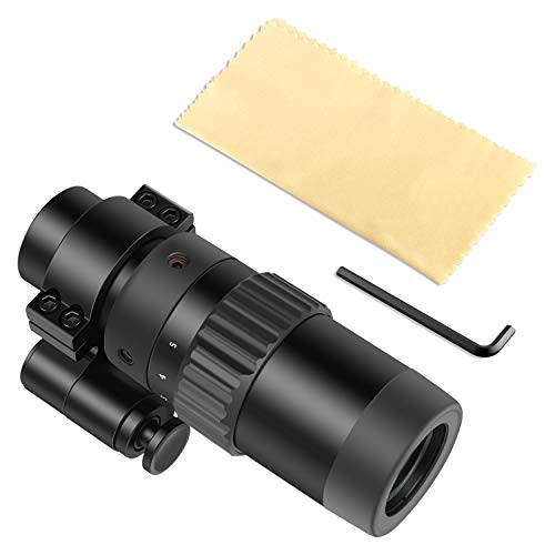 Feyachi M36 1.5X - 5X Red Dot Sight Optics Magnifier with Flip to Side Mount