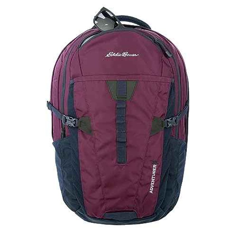 Eddie Bauer Adventurer Backpack with Organization Compartments and Hydration/Laptop Compatible Sleeve, Women's Adventurer - Dark Plum, 30L