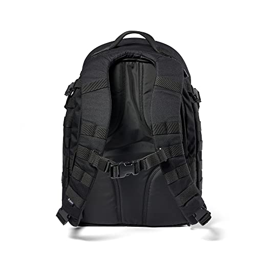 5.11 Tactical Backpack, Rush 24 2.0, Military Molle Pack, CCW with Multiple Compartments, 37 Liter, Medium, Style 56563, Black