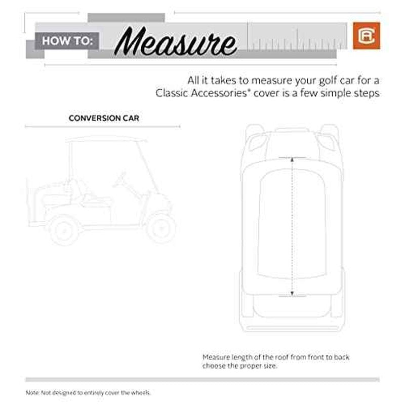 Classic Accessories Fairway Conversion Cart 4-Person Golf Cart Quick-Fit Cover