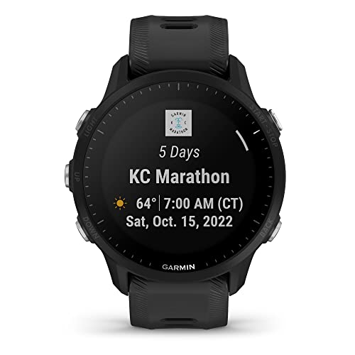 Garmin Forerunner® 955, GPS Running Smartwatch, Tailored to Triathletes, Long-Lasting Battery, Black & HRM-PRO, Premium Heart Rate Strap, Real-Time Heart Rate Data and Running Dynamics, 010-12955-00