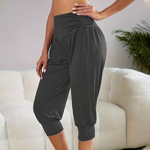 My Orders Placed Recently by Me Capri Pants for Women, Casual Sweatpants Beam Foot High Elastic Waist Yoga Cropped Pants 2024 Lounge Trousers