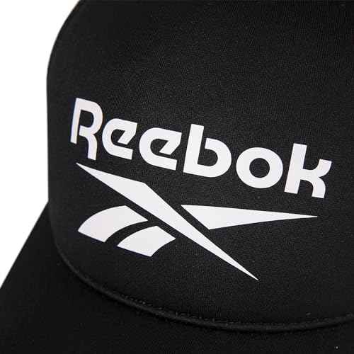 Reebok Aero Trucker Hat | Snapback | Adjustable | Mesh Back | Retro | Baseball | Streetwear | Urban | Lifestyle - White