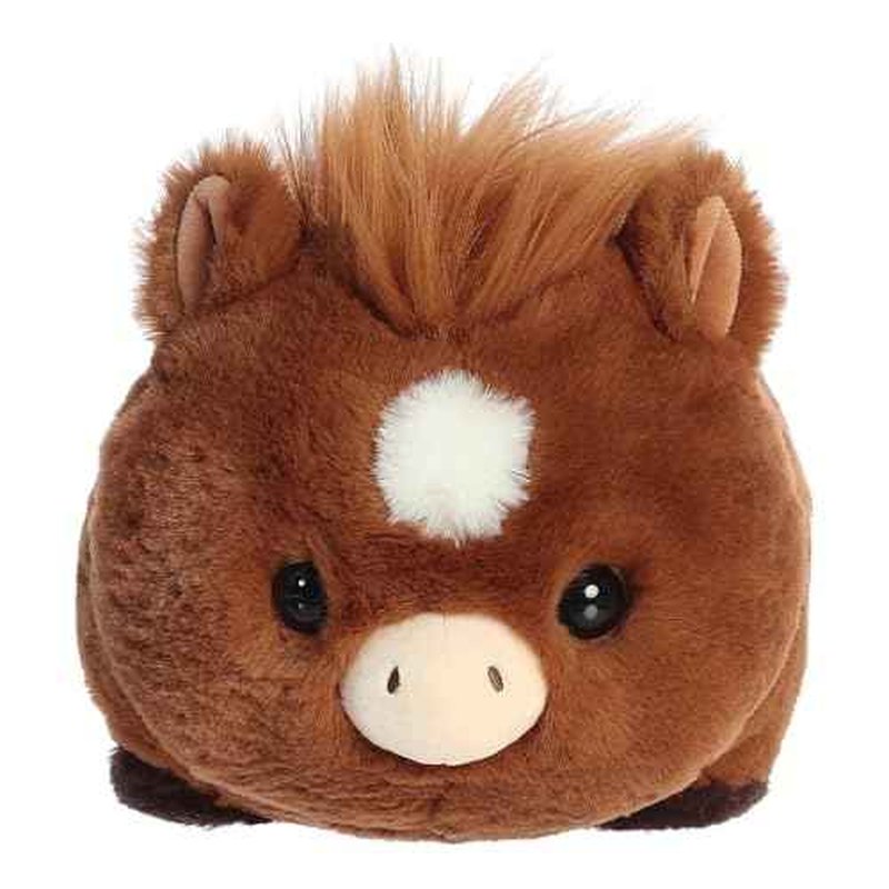 Aurora¢ç Adorable Spudsters¢â Hudson Horse¢â Stuffed Animal - Comforting Cuddles - Playful Companions - Brown 10 Inches