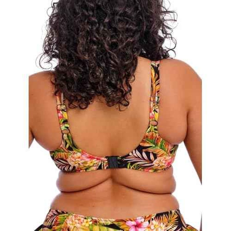 Elomi Womens Tiger Valley Uw Plunge Bikini Top