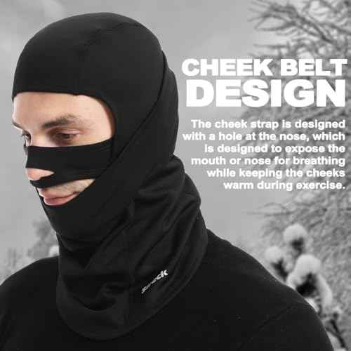 Balaclava Ski Mask, Fleece Thermal Winter Face Mask for Men Women, Cold Weather Gear for Skiing Motorcycle Hunting