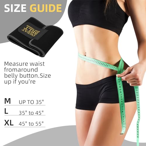 ZPP Waist Trainer for Women and Men, Neoprene Sweat Band Waist Trimmer Belt Stomach Wrap for Workout Black