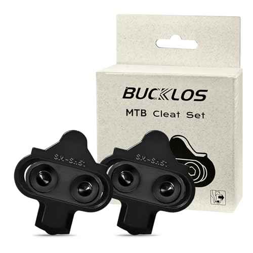 BUCKLOS SPD Cleats BH-51 / BH-56 Compatible with Shimano MTB SPD Pedals for Indoor Cycling and MTB Mountain Bicycle Shoes