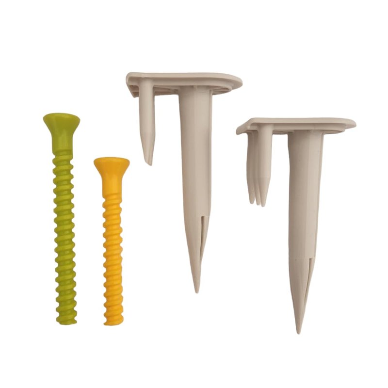 MARGIN Golf Driving Range tee Holder and Flexible Golf tees, for Grass, Automatic and Stays in Place, Height Adjustable, consistent tee Height, virtually Unbreakable Plastic tees 2 1/2" & 3 1/4"
