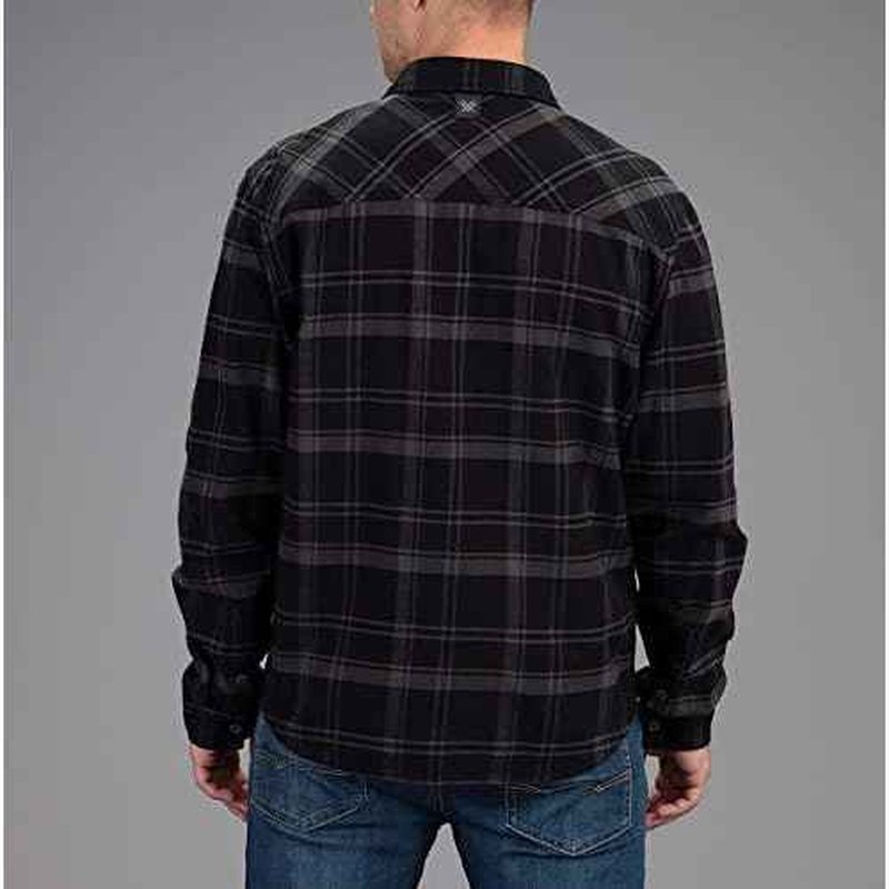Vortex Men's Timber Rush Flannel Shirts - Mechanical Stretch, Moisture Wicking, Underarm Gusset
