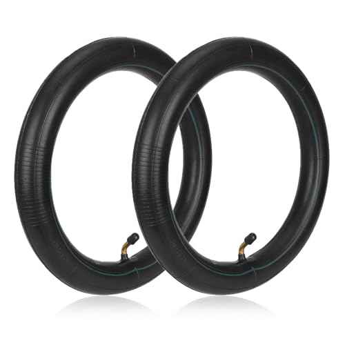 12x 2.125 Inner Tube with Bent Valve for Ebike Stroller Tricycle Balance Bicycle, 12 inch 12 x 2 1/8 Tire Inner Tube Butyl Rubber Thickened for Bike Accessories