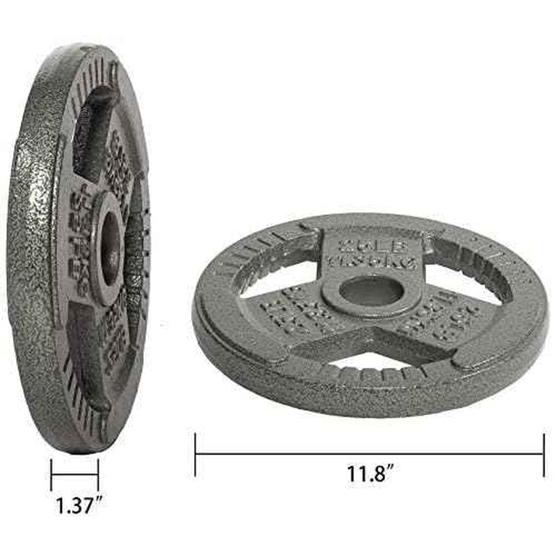 F?itvids Cast Iron 2-Inch Olympic Weight Plate Sets for Strength Training & Weightlifting, 70? LBS or 120 LBS Sets