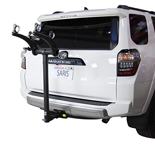 SARIS Bike Racks, Bones Car Hitch Bicycle Rack Carrier, Mounts 2 Bikes, Black