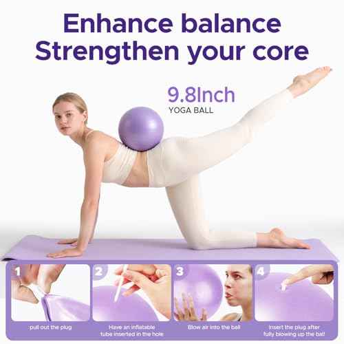 Pilates Ring Kit for Women, Pilates Equipment Accessories, Home Workout Set with Magic Circle, Mini Exercise Ball, Ankle Resistance Bands & Yoga Socks, for Fitness, Toning & Better Me Gifts