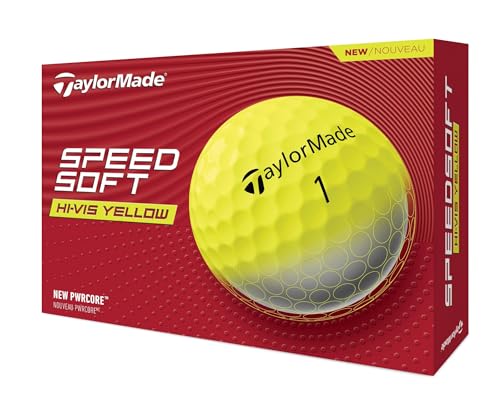 TaylorMade Golf SpeedSoft Golf Balls Yellow One Dozen