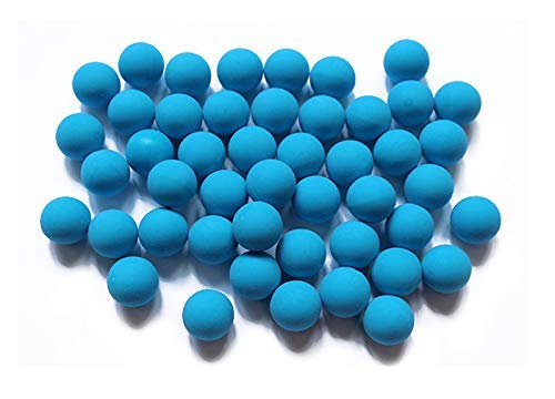 Wearable4U .50 Caliber Rubber Balls New Reusable Training Soft Rubber Balls for Paintball Guns (500 Rounds, Blue x 500)