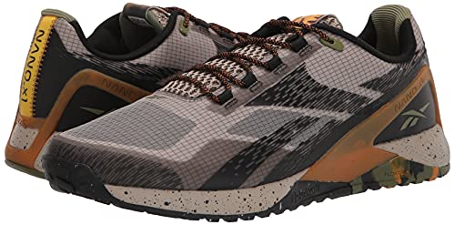 Reebok TR x Nano X1 Adventure Cross Trainer Running Shoes for Men, National Geographic/Light Sand/Core Black/Radiant Ochre, 14