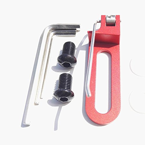 ZSHJGJR Archery Magnetic Arrow Rest and Cushion Plunger Set Pressure Button Metal Arrow Rest Left Right Hand for Recurve Bow (Left Hand, Red)