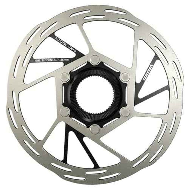 SRAM PACELINE DISC ROTOR 160mm CENTERLOCK SILVER/BLACK