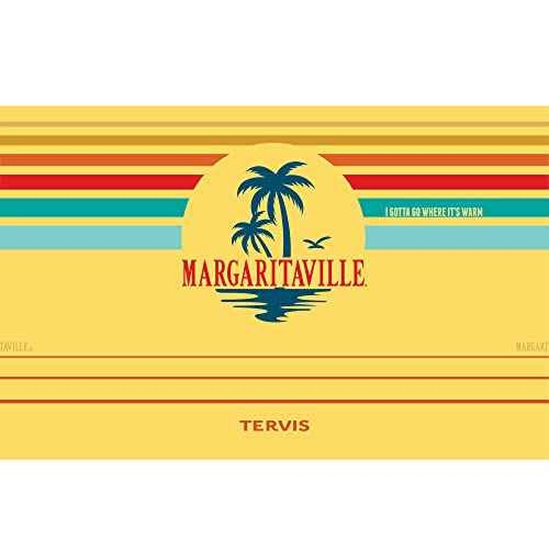 Tervis Traveler Margaritaville Gotta Go Palm Triple Walled Insulated Tumbler Travel Cup Keeps Drinks Cold & Hot, 30oz, Stainless Steel