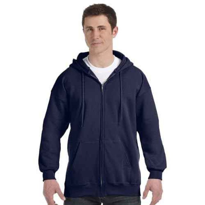 Hanes Men's Ultimate Full-Zip Hoodie, Men's Hooded Fleece Sweatshirt with Zipper