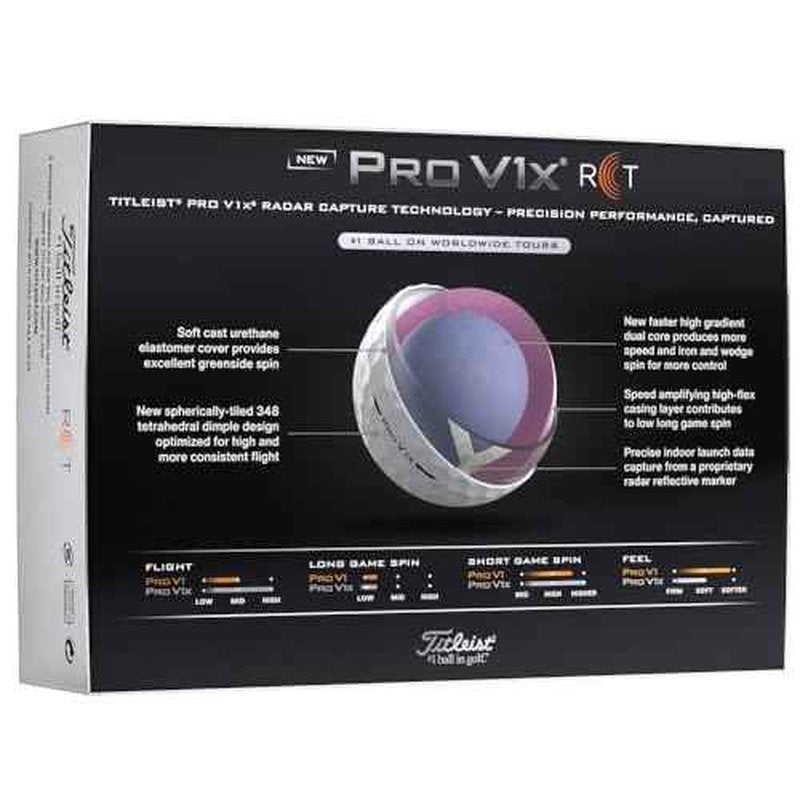 Titleist Golf 2025 ProV1x Golf Balls 1-Dozen White [RCT]